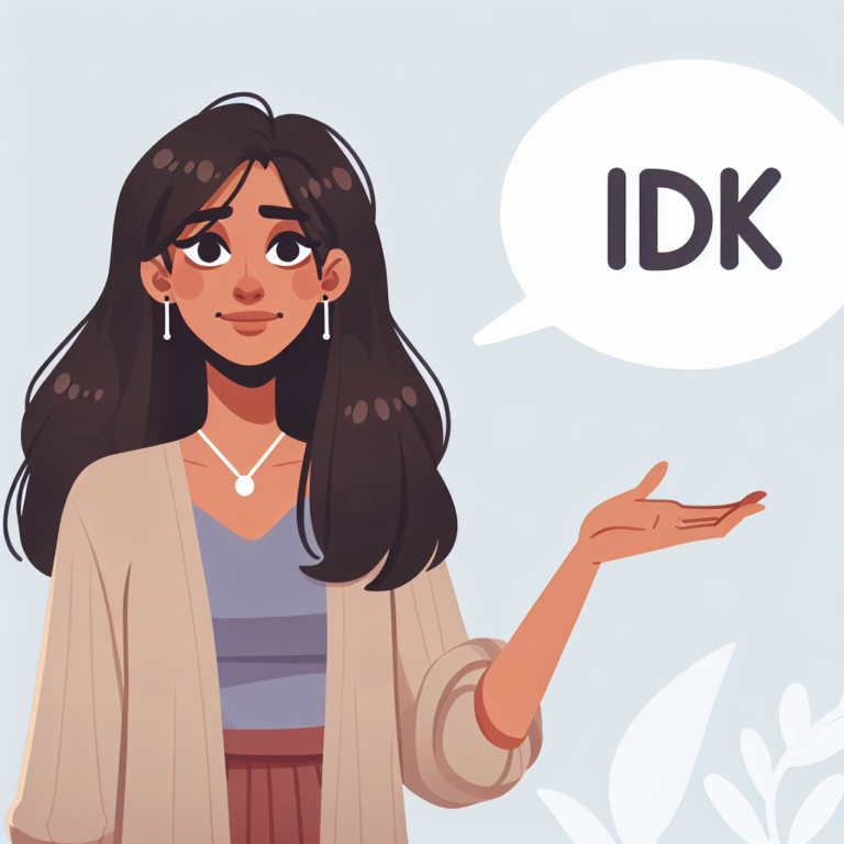 Idk – co to znaczy?