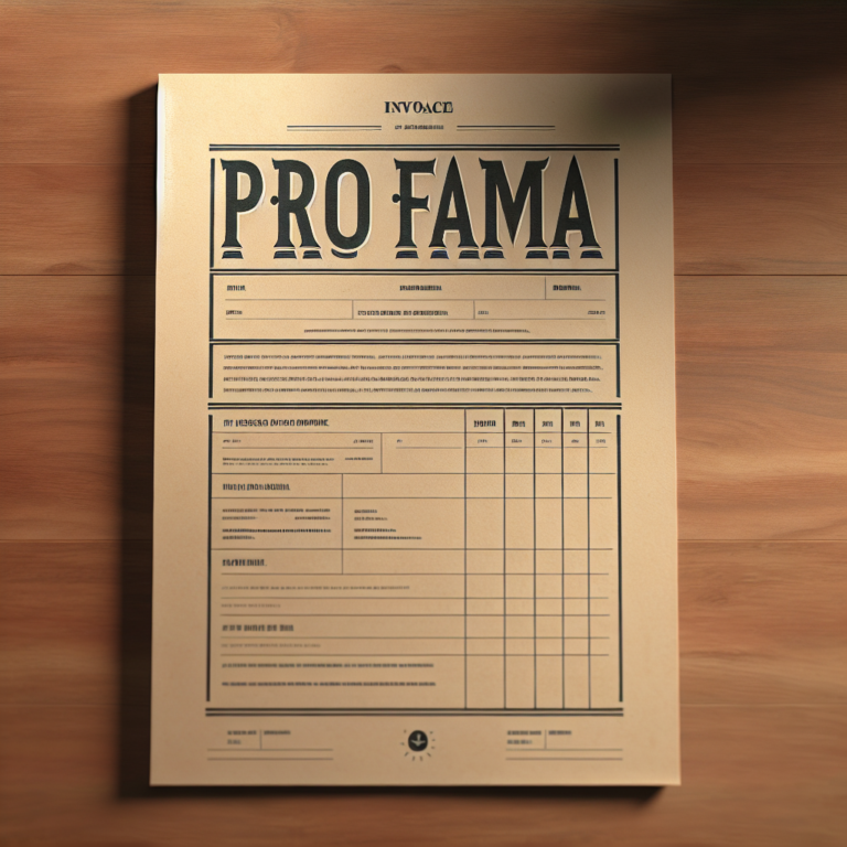 Faktura proforma – co to?