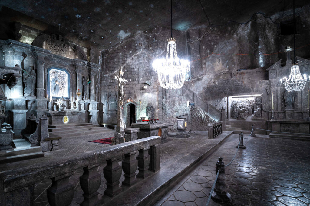 Kaplica św. Kingi na Trasie Turystycznej w Kopalni Soli "Wieliczka"